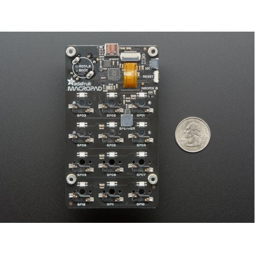 Buy Adafruit 5100 Macropad Rp2040 Bare Bones 3x4 Keys Encoder Oled In India Fabtolab 9263